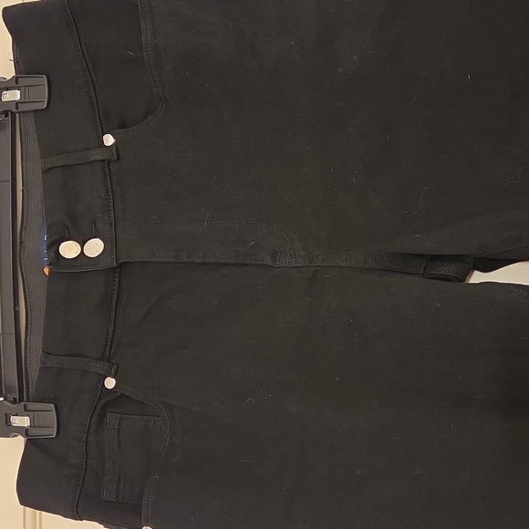 Indigo Poppy Flare Jeans Sz 14 Black - Picture 2 of 5